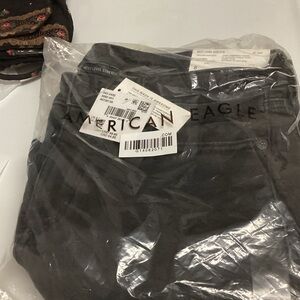 American Eagle Black High-Rise Jeans